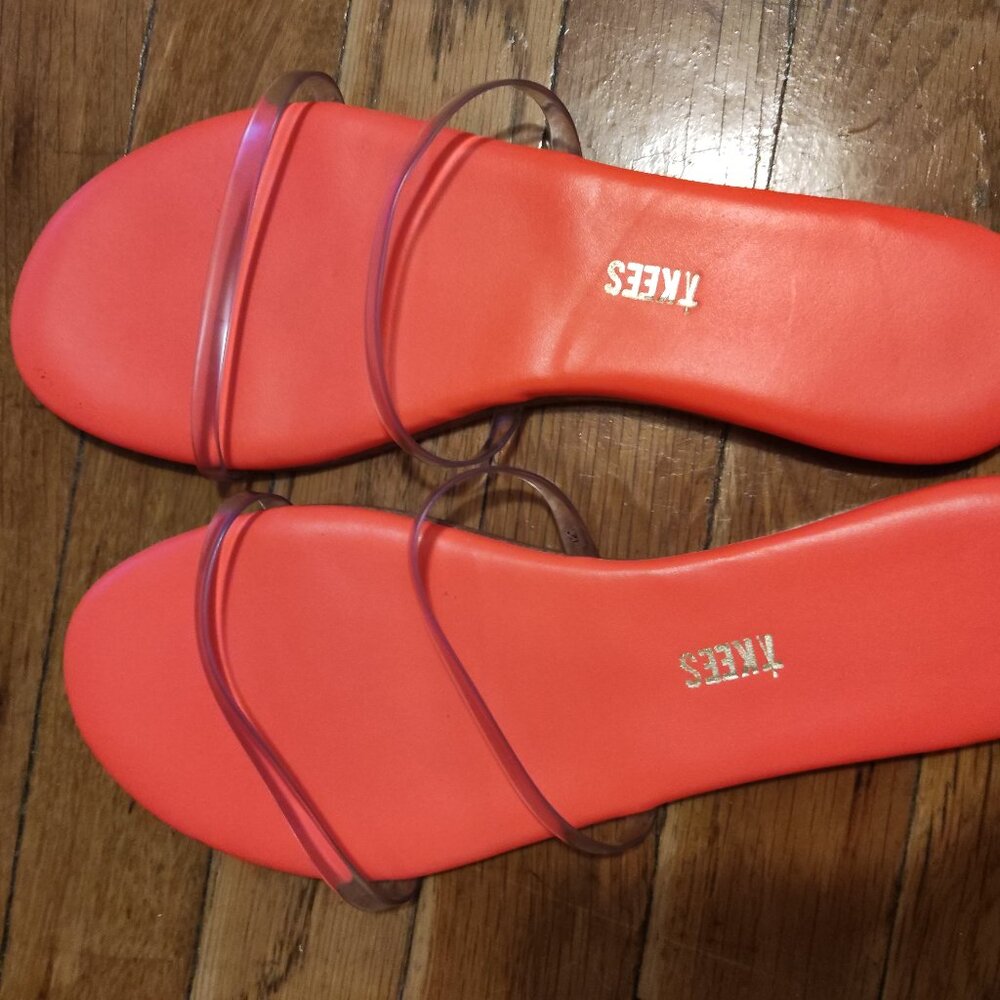 Orange tkees sandals